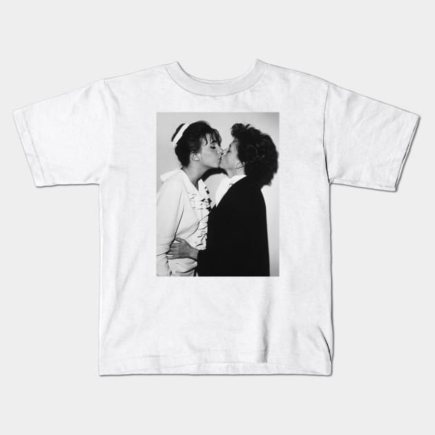 I Saw Mommy Kissing Liza Kids T-Shirt by Hoagiemouth